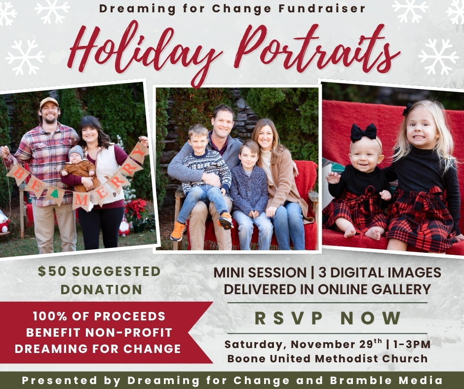 Dreaming for Change Holiday Portraits Fundraiser